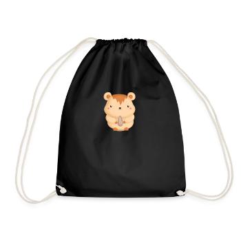 Hamster T-Shirt - Sac de sport léger - noir - Devant