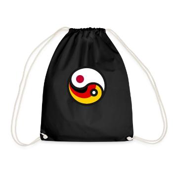 German-Japanese friendship - Drawstring Bag - black - Front