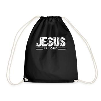 Jésus est Seigneur - Jésus chrétien - Sac de sport léger - noir - Devant