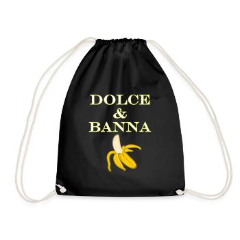 Dolce & Banana - Turnbeutel - Schwarz - Vorne