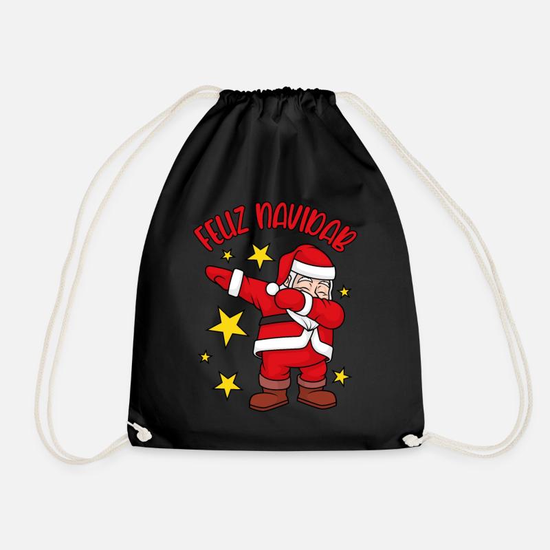 Feliz Navidad Dabbing Weihnachtsmann Feliz NaviDAB - Turnbeutel - Schwarz