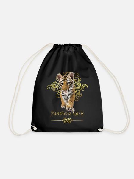 bengalischer Tiger - Turnbeutel - Schwarz