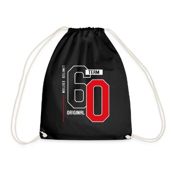 60 Year Old - 60th Birthday Funny Gift - Turnbeutel - Schwarz - Vorne