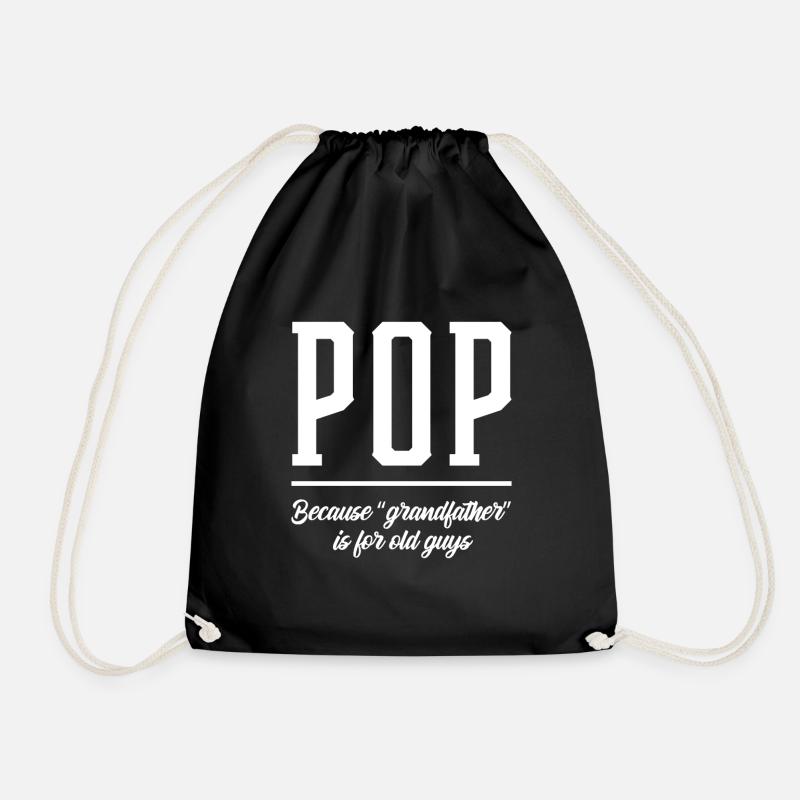 Pops Granddad - Fathers Day Gift - Turnbeutel - Schwarz