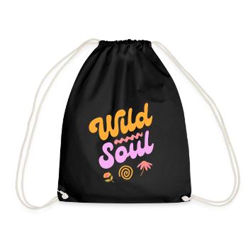 Wild Soul - Wilde Seele - Drawstring Bag - black - Front