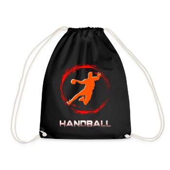 Handball - Drawstring Bag - black - Front
