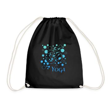 Yoga Yogi - Turnbeutel - Schwarz - Vorne