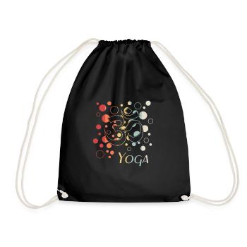 Yoga Om Namaste - Turnbeutel - Schwarz - Vorne
