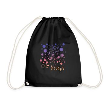 Yoga Om Namaste - Turnbeutel - Schwarz - Vorne