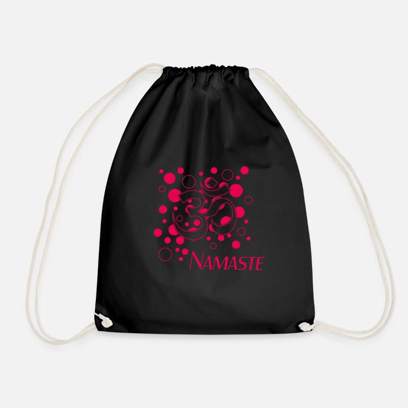 Namaste - Turnbeutel - Schwarz