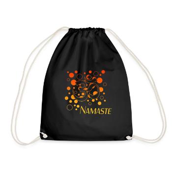 Namaste - Turnbeutel - Schwarz - Vorne