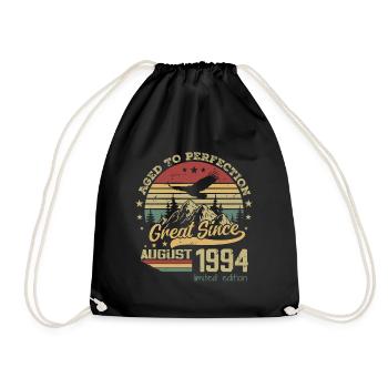 30 ans Vieilli à la Perfection né en août 1994 - Sac de sport léger - noir - Devant