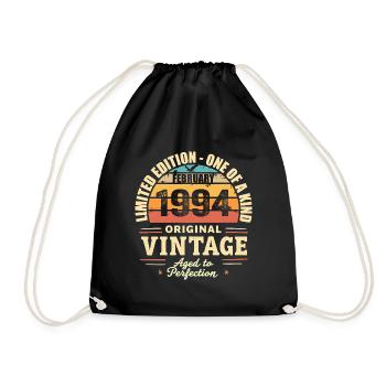 Cadeau d’anniversaire de février 1994 Février 1994 - Sac de sport léger - noir - Devant