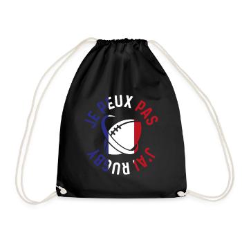 Je Peux Pas J'ai Rugby - Sac de sport léger - noir - Devant