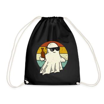 Halloween Beer Spirit Party Costume - Drawstring Bag - black - Front