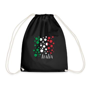 Italia Bubbles - Turnbeutel - Schwarz - Vorne