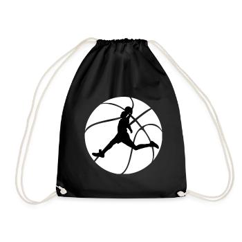 Shirt de basket-ball pour sportifs - Sac de sport léger - noir - Devant