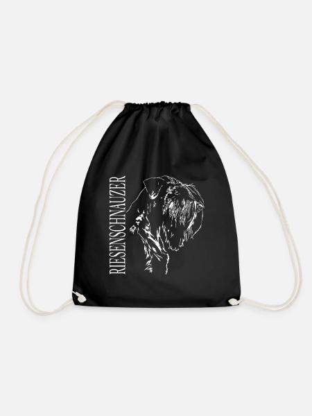 RIESENSCHNAUZER Schnauzerportrait Hunde Wilsigns - Turnbeutel - Schwarz