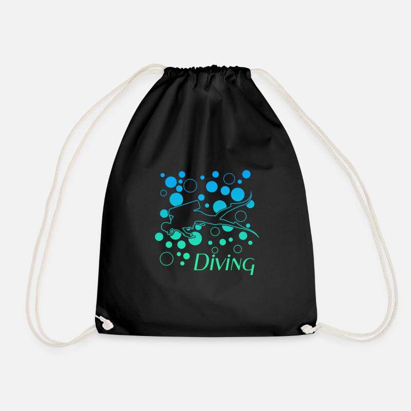 Diving - Turnbeutel - Schwarz