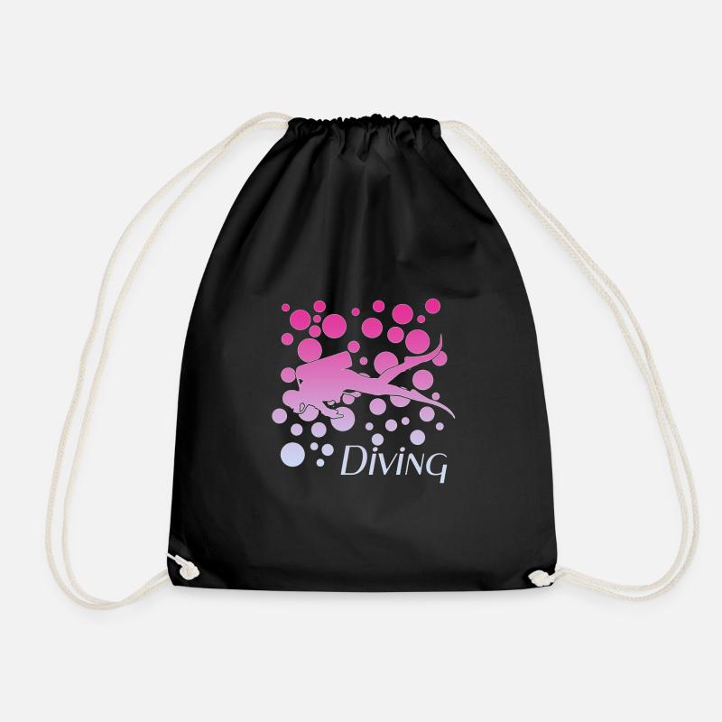 Diving - Turnbeutel - Schwarz