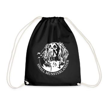 SMALL MUNSTERLANDER Jagdhund Jagdhunde Wilsigns - Turnbeutel - Schwarz - Vorne
