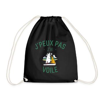 J peux pas j ai Voile - Sac de sport léger - noir - Devant