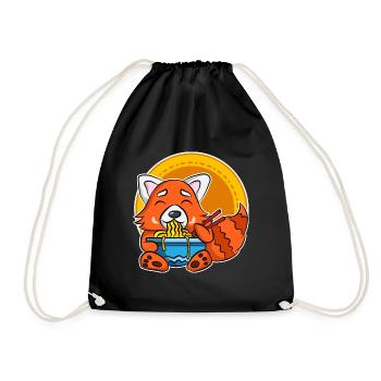 Ramen Life Motiv Raccoon Chemise Motif Ramen Noodle - Sac de sport léger - noir - Devant
