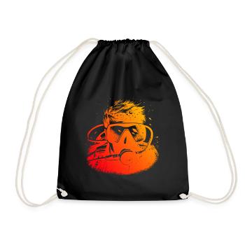Scuba Diver Scuba Diver Scuba Diving - Drawstring Bag - black - Front