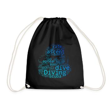 Tauchen Scuba Diver Scuba Tauchen Diving - Sac de sport léger - noir - Devant