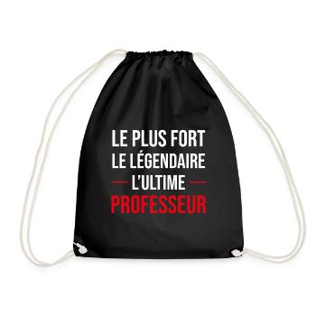 cadeau drôle l'ultime professeur la légende - Sac de sport léger - noir - Devant