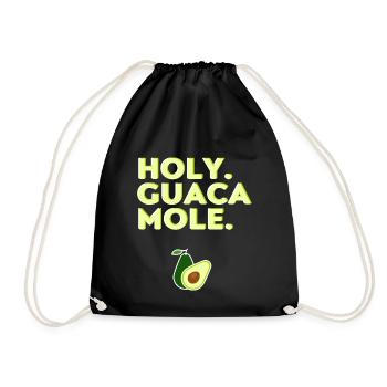 HOLY GUACAMOLE - Drawstring Bag - black - Front
