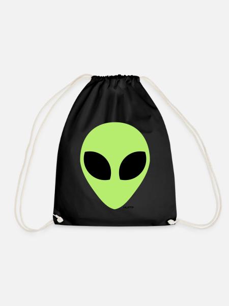 alien - Drawstring Bag - black