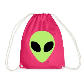 Alien - Turnbeutel - Fuchsia - Vorne
