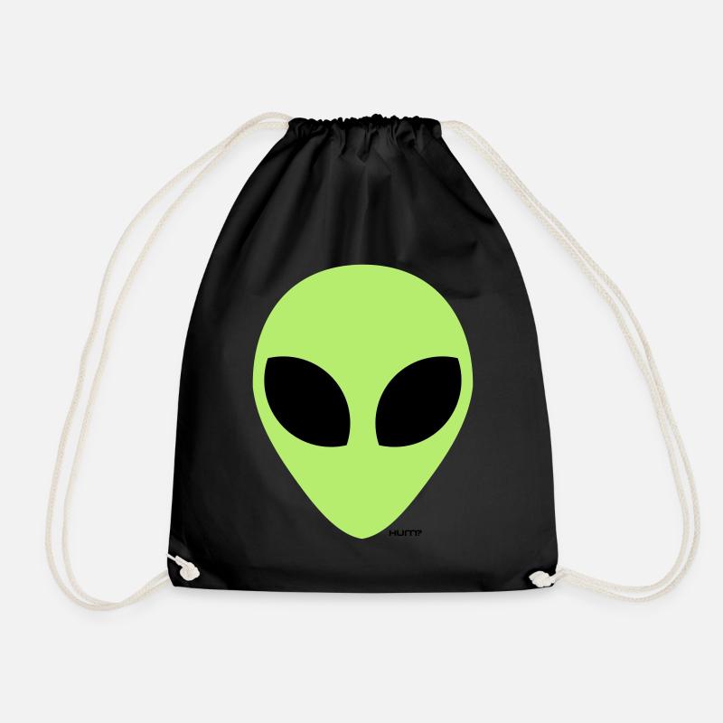 alien - Drawstring Bag - black