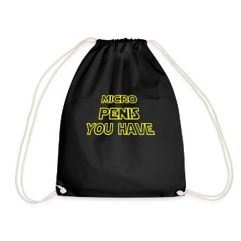 Micro Penis You Have | Galaxy Style - Drawstring Bag - black - Front