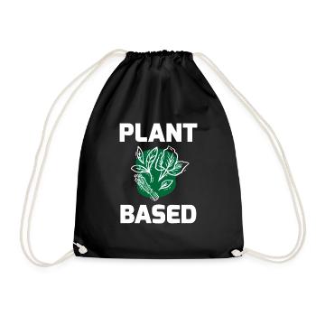 Plant Based Veggi Shirt - Turnbeutel - Schwarz - Vorne