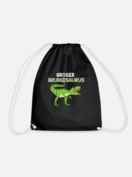 Großer Brudersaurus - Turnbeutel - Schwarz