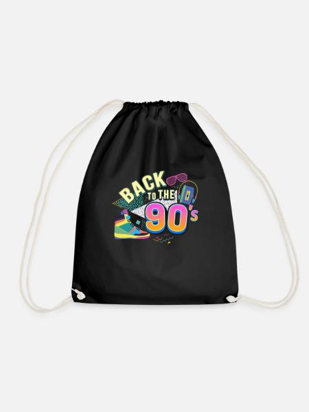Back To The 90´s - Turnbeutel - Schwarz