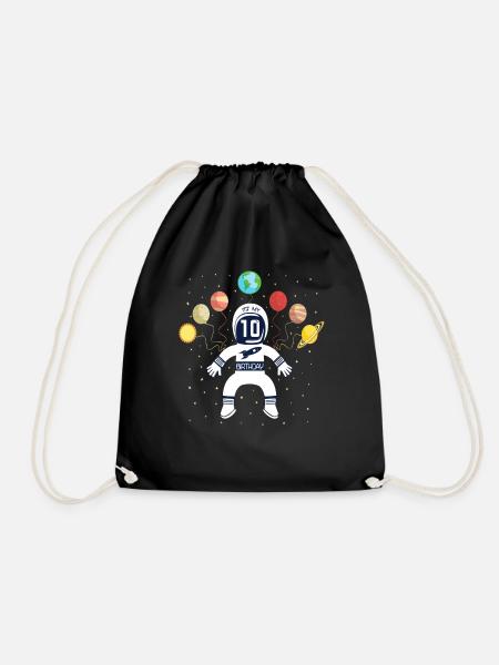 Es ist mein Astronaut zum 10. Geburtstag, 10 Jahre alt - Turnbeutel - Schwarz
