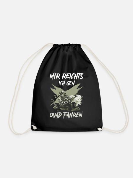 Mir reichts ich geh Quad fahren ATV Offroad Biker - Turnbeutel - Schwarz