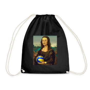 Mona Lisa Volleyball Leonardo Da Vinci Volley - Sac de sport léger - noir - Devant