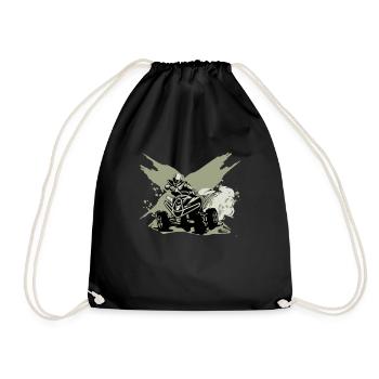 Cadeau Offroad Quad Biker Quad Driver Biker - Sac de sport léger - noir - Devant
