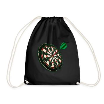 Dart Bullseye Dart player jeu de fléchettes - Sac de sport léger - noir - Devant