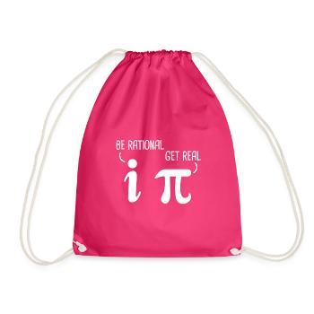 Soyez rationnel, obtenez un vrai professeur de physique physique Math Pi - Sac de sport léger - fuchsia - Devant