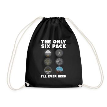 Le seul pack de six dont j'aurai besoin de pilote de cockpit - Sac de sport léger - noir - Devant