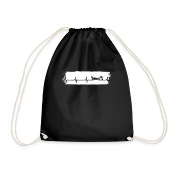 Heartbeat RC Model Car Race Car Buggy Racer Car - Drawstring Bag - black - Front