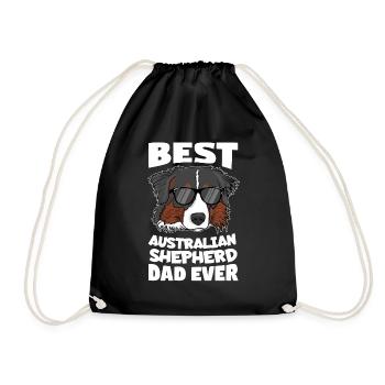 Meilleur papa berger australien jamais chiens papa papa - Sac de sport léger - noir - Devant