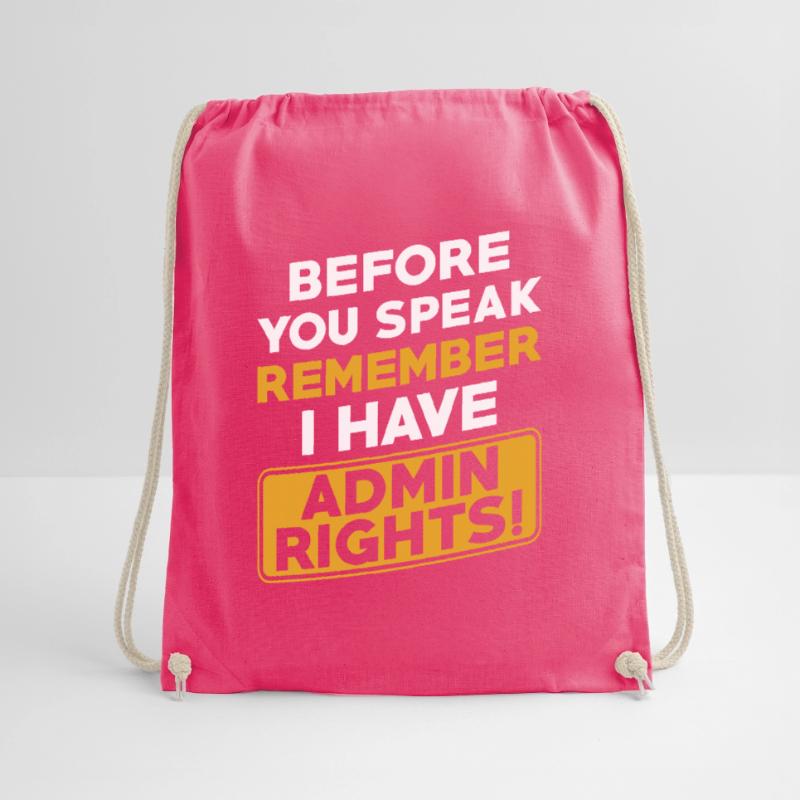 Administrator Computer Scientist Programmer Admin Drawstring Bag