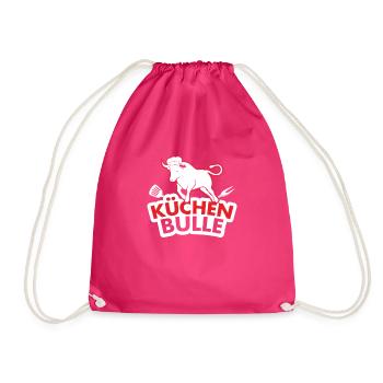 Küchenbulle Koch Küche Essen Koch Beruf - Turnbeutel - Fuchsia - Vorne