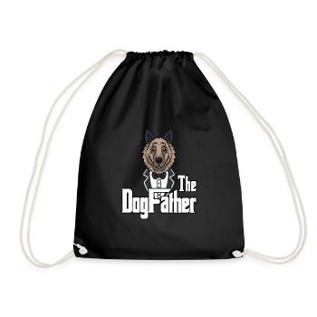 The Dogfather Shepherd Dogs Papa Fête des pères - Sac de sport léger - noir - Devant